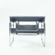 Wassily b3 lounge chair in grey by Marcel Breuer