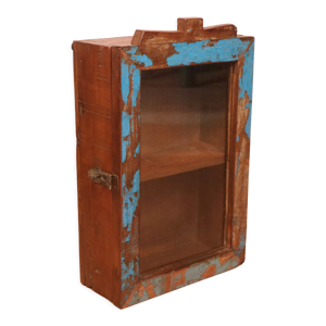 vitrine murale en teck