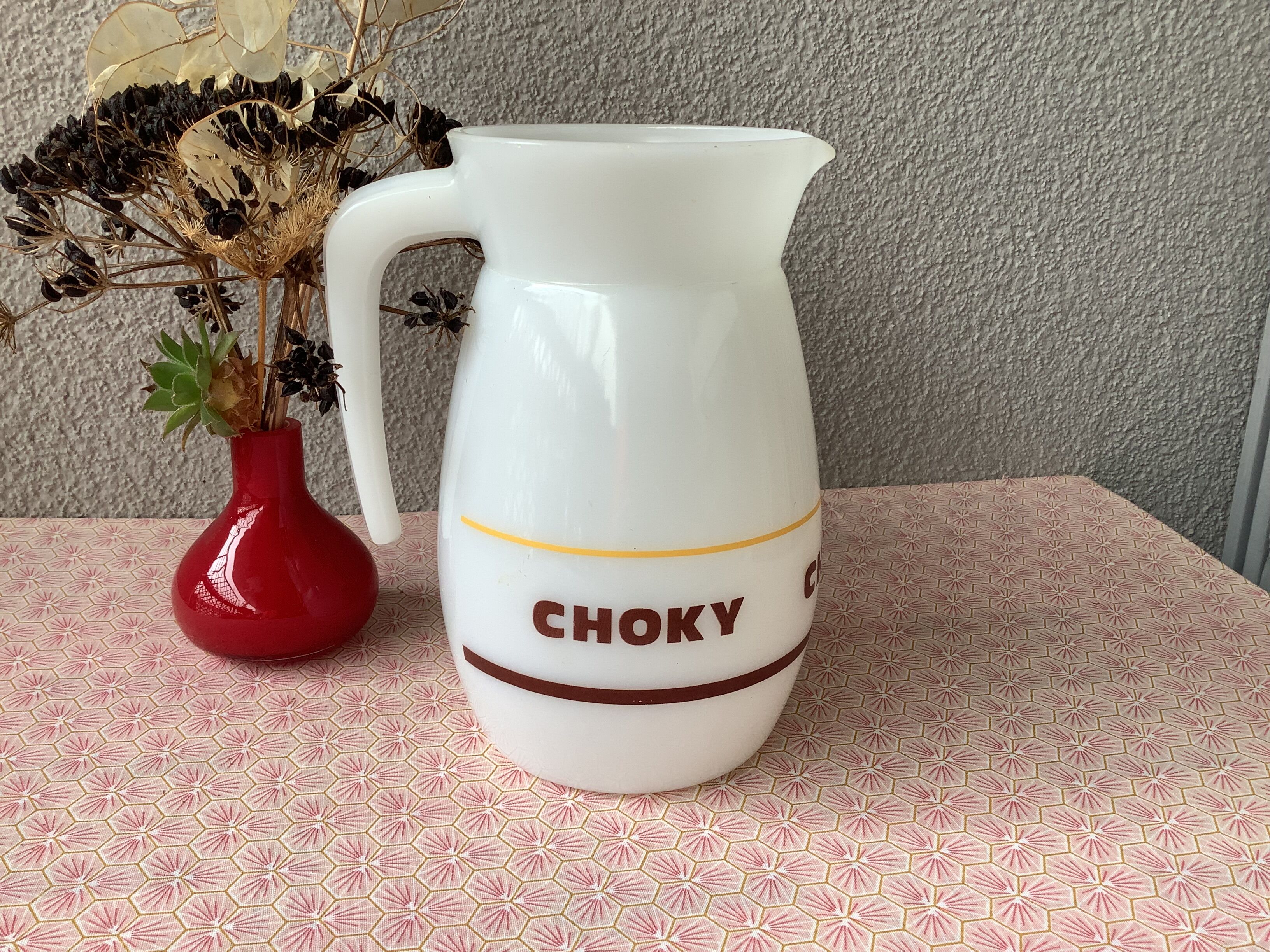 Pitcher Choky hot chocolate - opaline glass