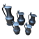 Series 5 old jugs measures vintage pewter pots