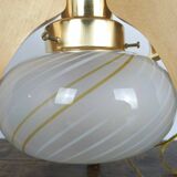 Suspension wood and Murano glass 1980s