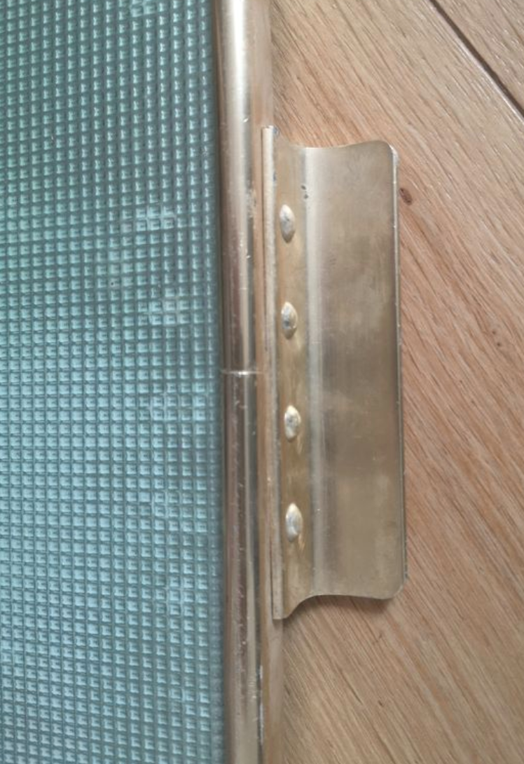 Kaymet-style gold metal tray 50/60