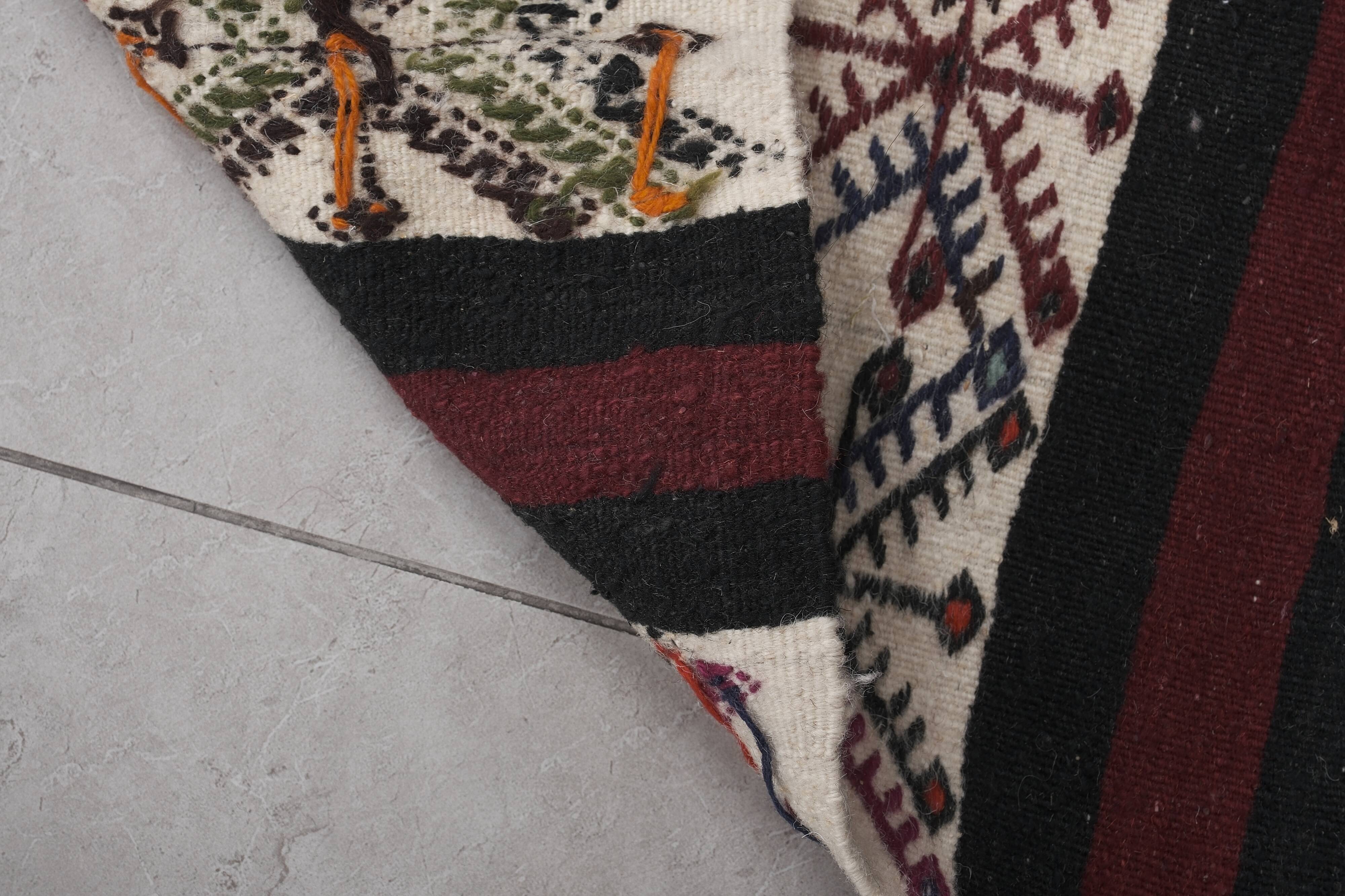 Vintage Turkish Oushak Handwoven Rug 69x465 cm