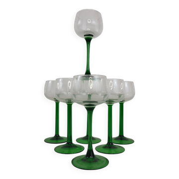 6 Alsace balloon wine glasses