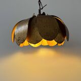 Vintage gold metal pendant, France, 1970.