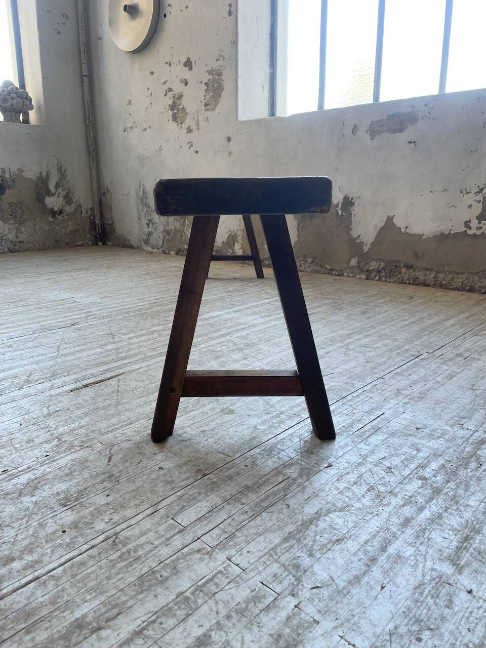 Solid oak bench 230 cm