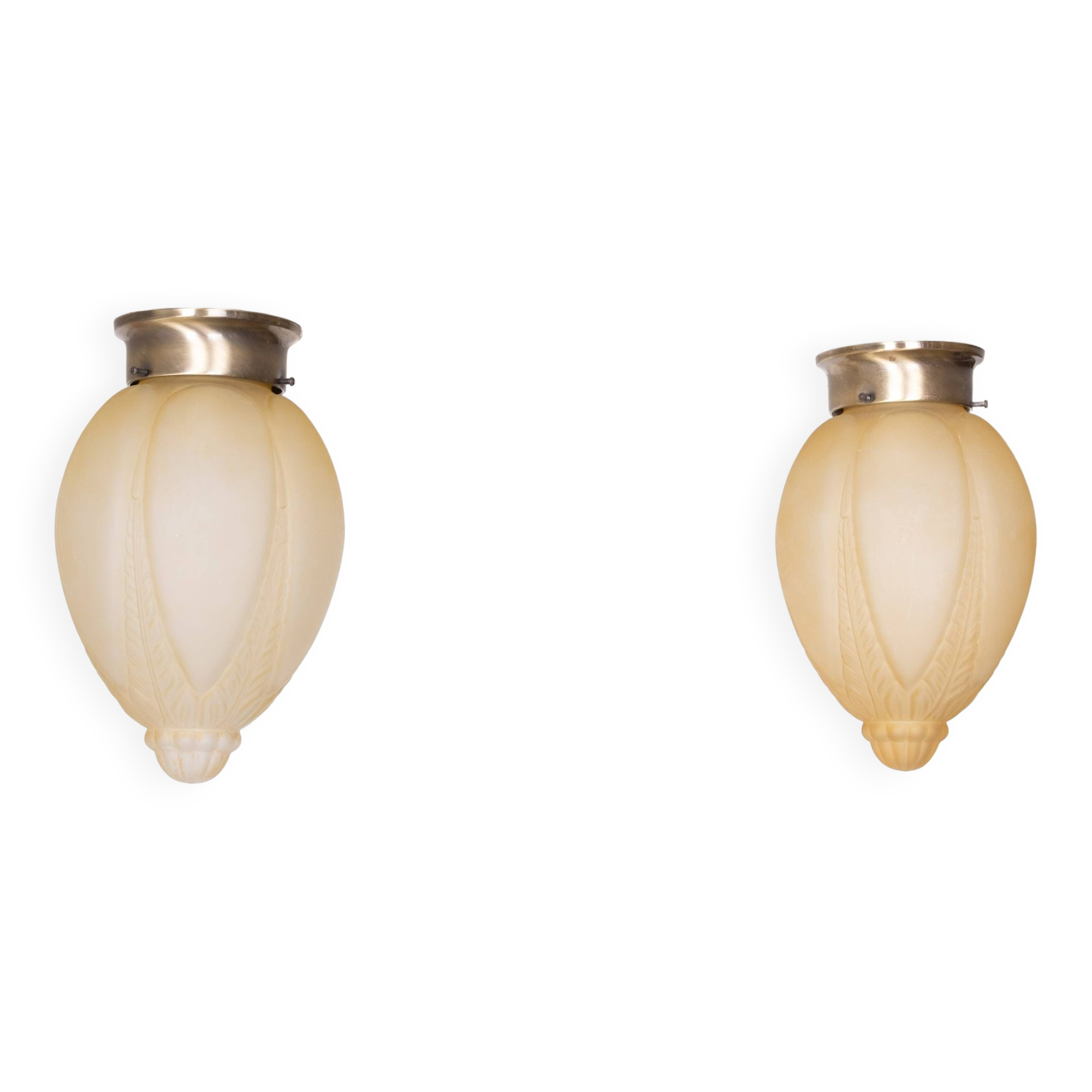 Art Deco style pendant lamps.