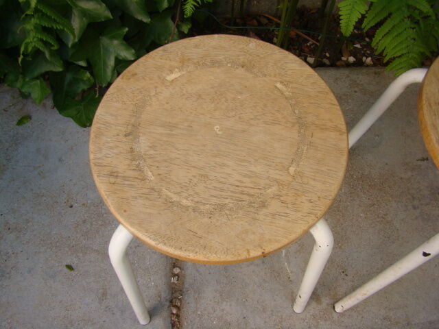 Pair of industrial stools