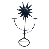 Chandelier soleil en fer forgé 1970