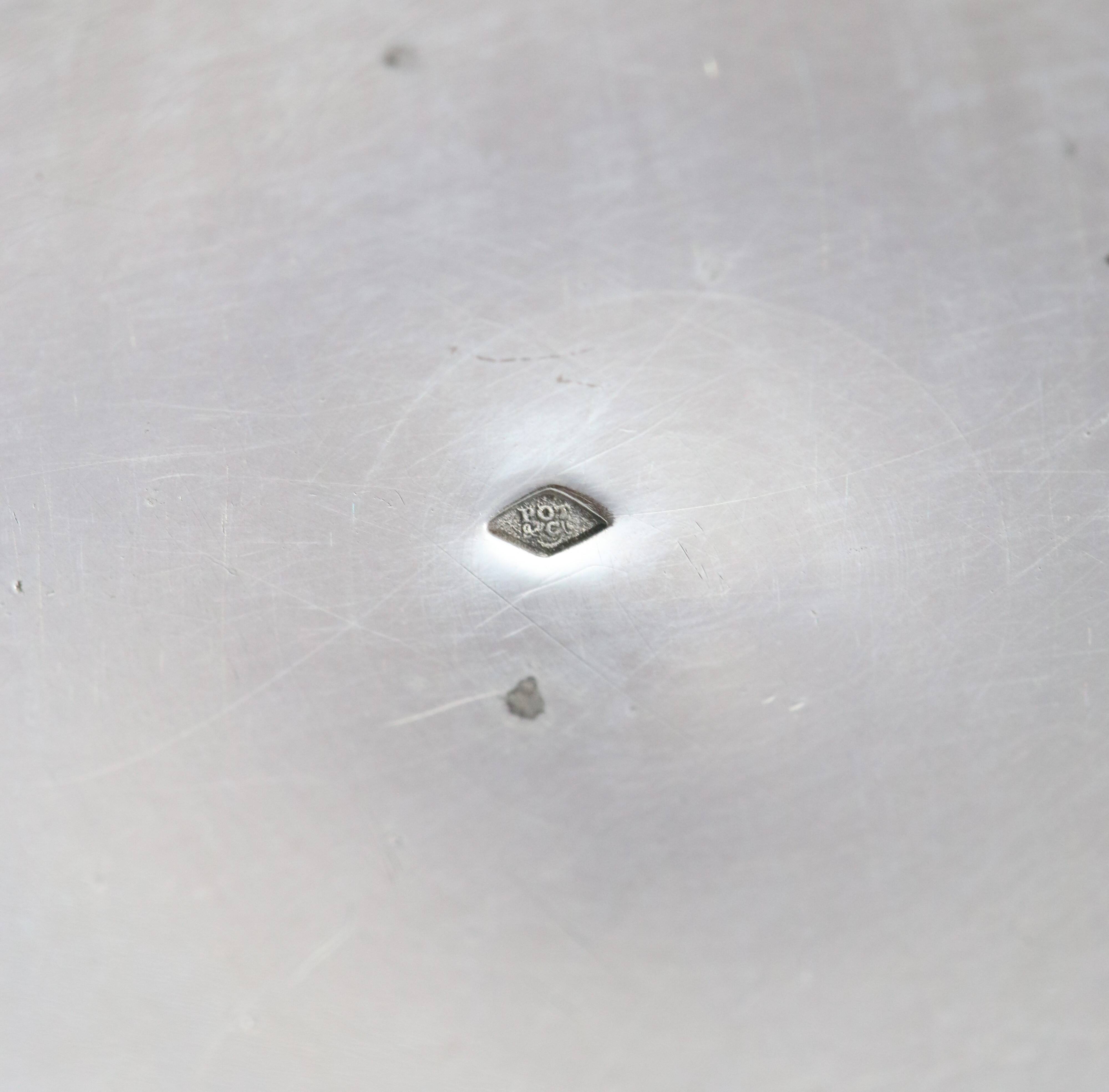 Timpani With Cyclamen Decor In Sterling Silver