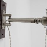 Rare Functionalist Wall Lamp with Rotating Shade, 1920s
