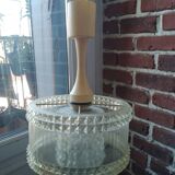 Glass and plexiglass chandelier from the 70s