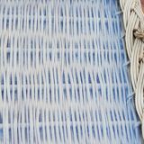 Glass and rattan top from the 70s