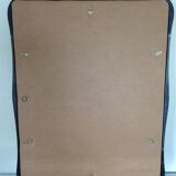 Black and gold rectangular mirror 65x51cm