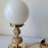 Onyx and opaline lamp