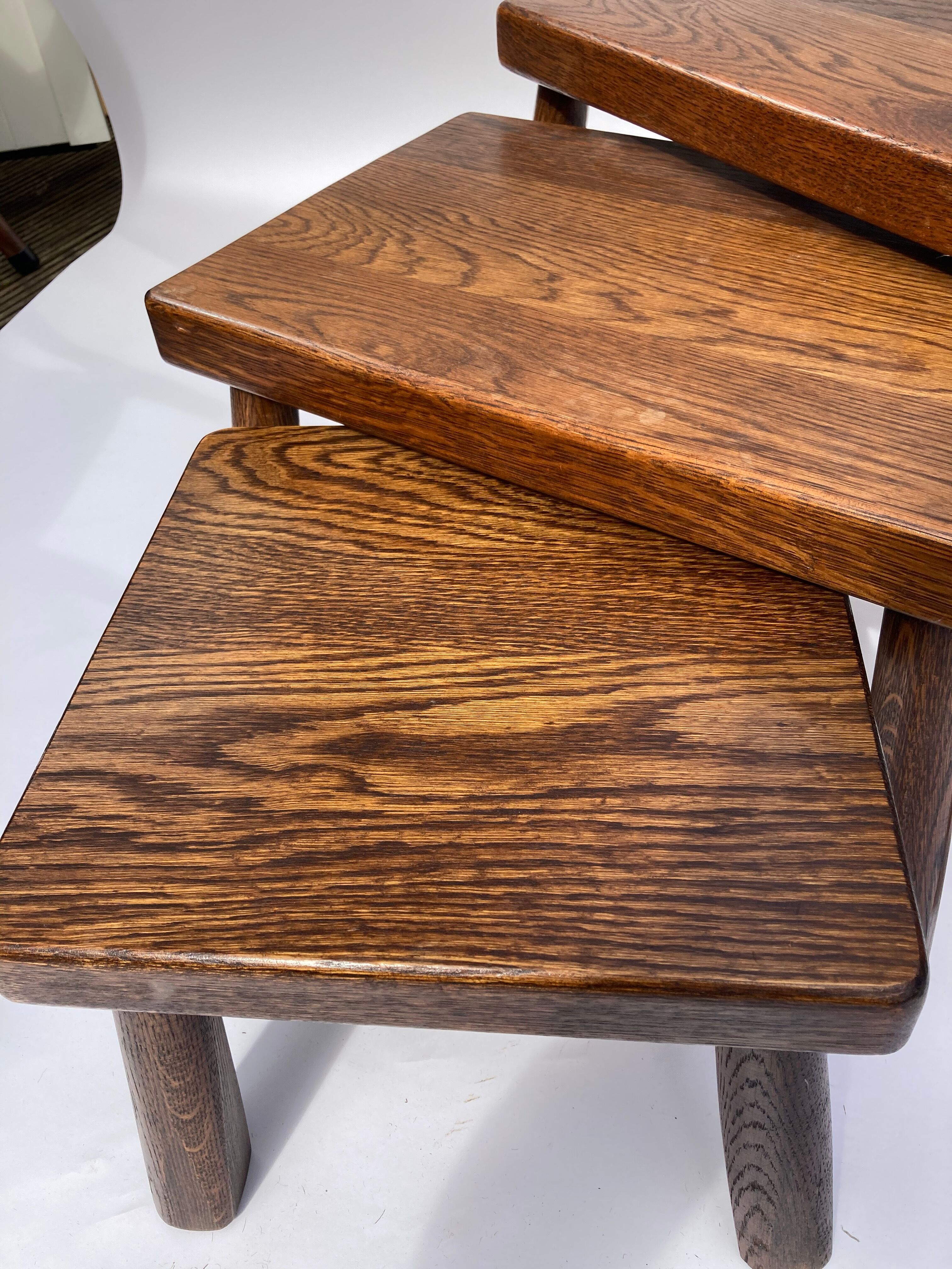 Dutch brutalist nesting tables 1970s