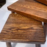 Dutch brutalist nesting tables 1970s
