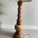 Vintage turned wooden lamp base