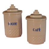 Pots à café et sucre en faïence