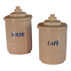 Pots à café et sucre en faïence