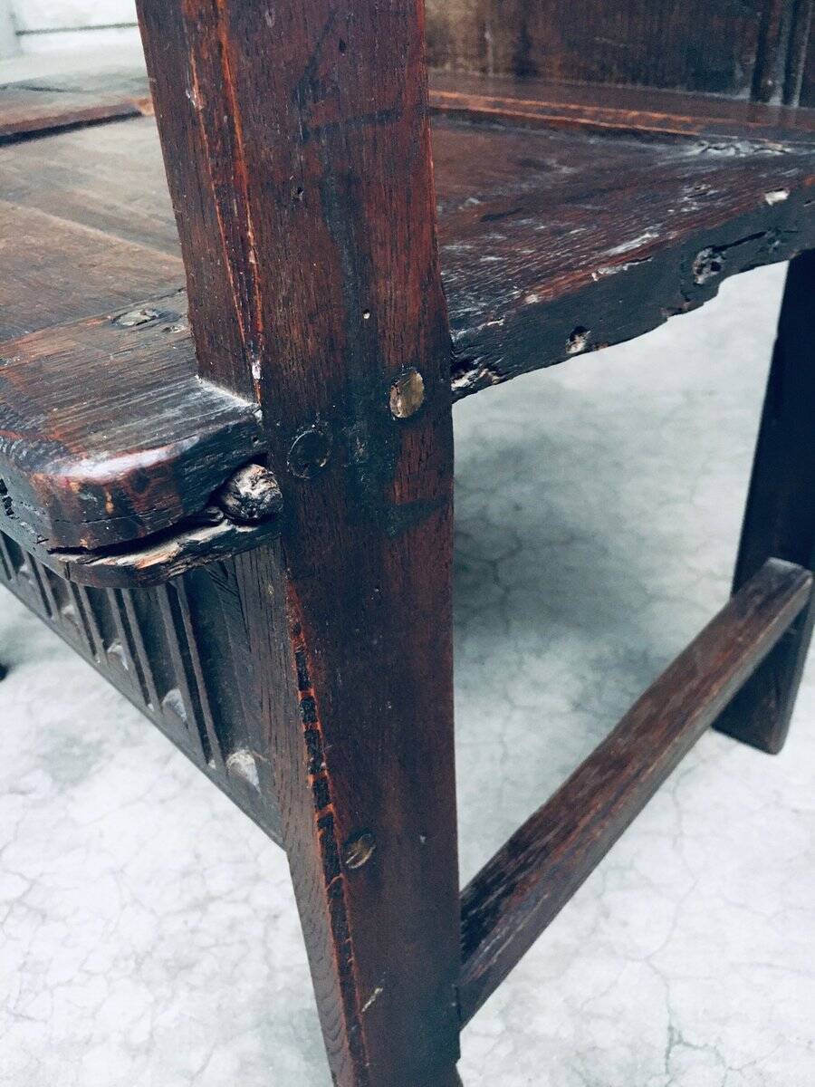 19th Century Primitive Folk Art Armchair