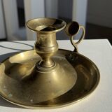 Antique gold hand candlestick H8 D14