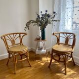 Pair of rattan chairs