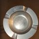 Standing ashtray wrought iron base cast aluminum ashtray