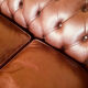 Canapé chesterfield de luxe anglais en cuir véritable