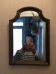Mirror wooden gold 38 x 26 cm