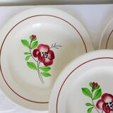 4 assiettes dessert de Digoin Sarreguemines modèle Beaucaire 210842