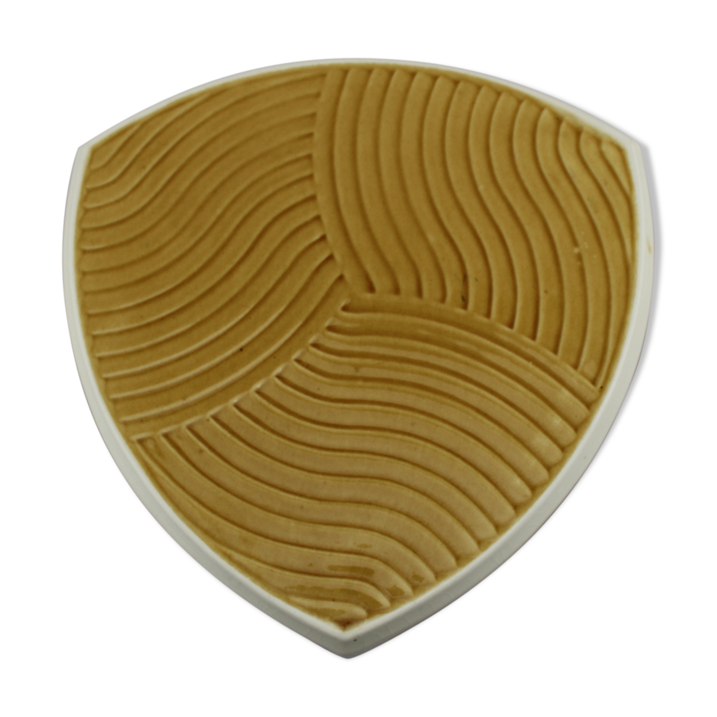 Table mat sarreguemines yellow ceramic, triangle