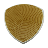 Table mat sarreguemines yellow ceramic, triangle