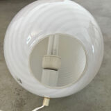 Old Ridged Glass Egg Lamp Design Vetri Murano vintage egg