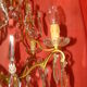 crystal chandelier type with a 4-arm light cage