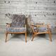 Paire de fauteuils vintage