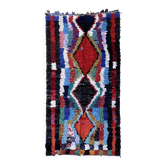 Tapis Marocain Boucherouite coloré - 138 x 256 cm