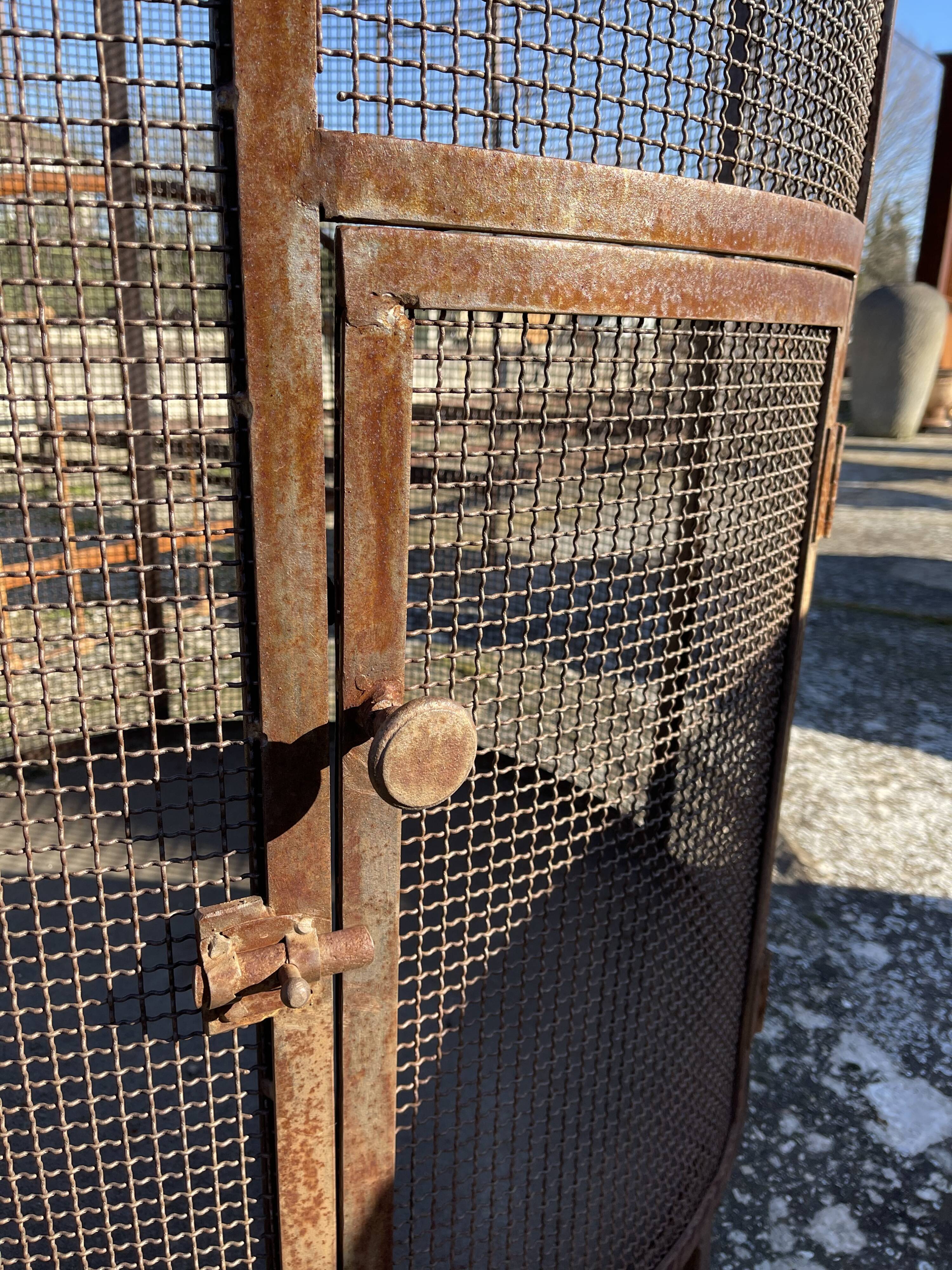 Wrought iron aviary bird cage