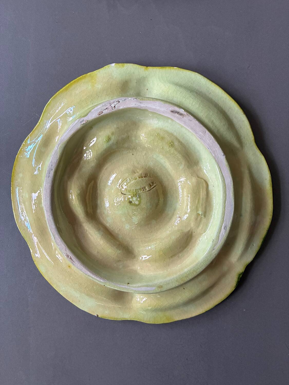 Set of 6 oyster plates Vallauris