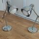 Pair of chrome lamps