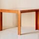 Dining table Afra & Tobia Scarpa Model 778, in solid cherry wood, Italy from the 1970s.