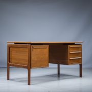 Mid-century teak freestanding desk from GV Møbler, 1960s