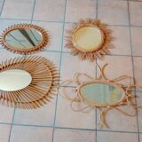 Rattan mirrors