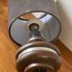 Ceramic Lamp with Aluminium Rim 1970s
