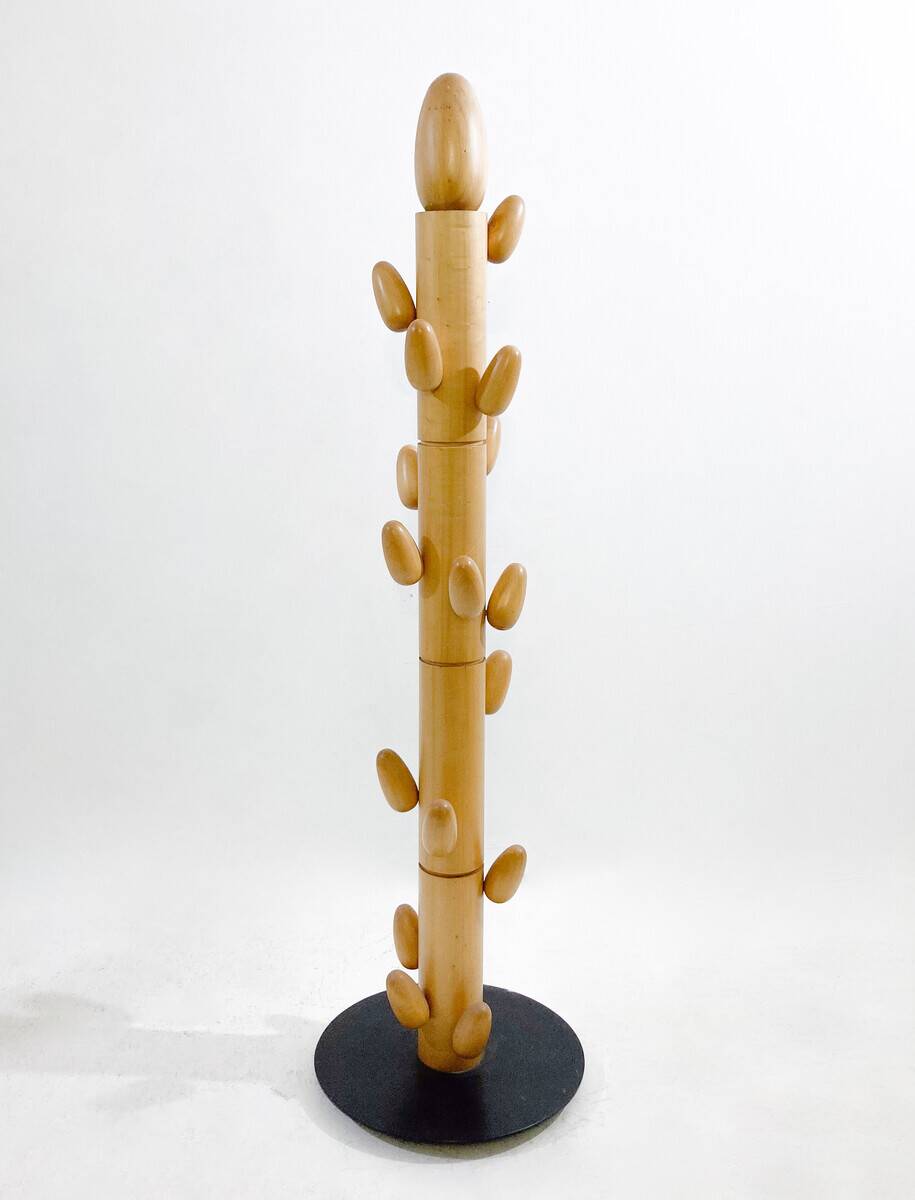 Mid-Century Modern Solid Wood Coat Rack