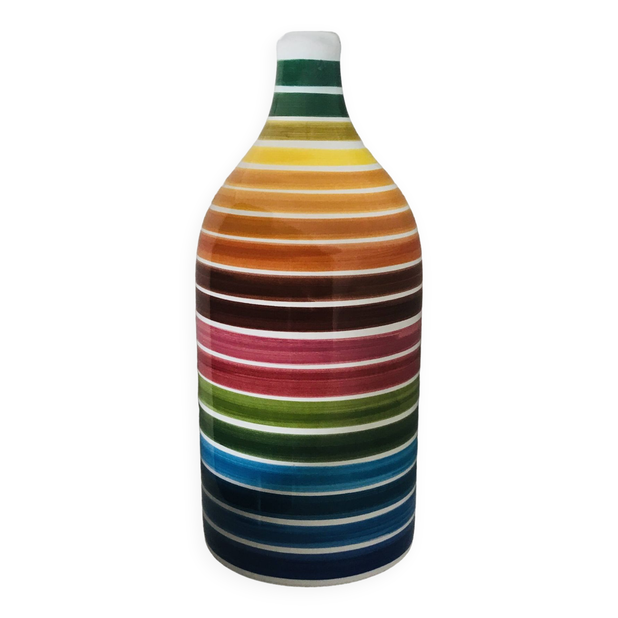 Rainbow terracotta bottle