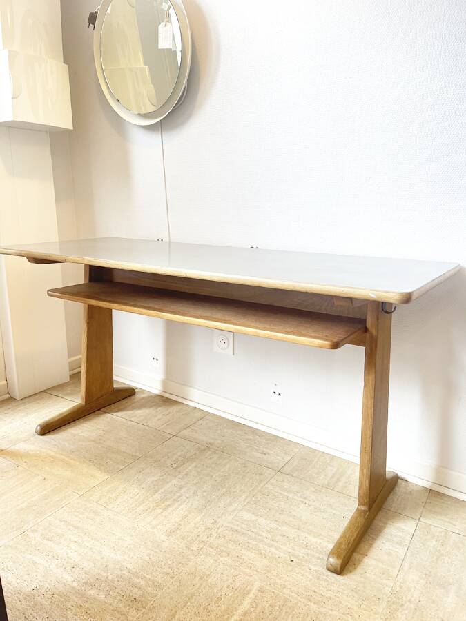 Casala grey desk – 1970s modernist design