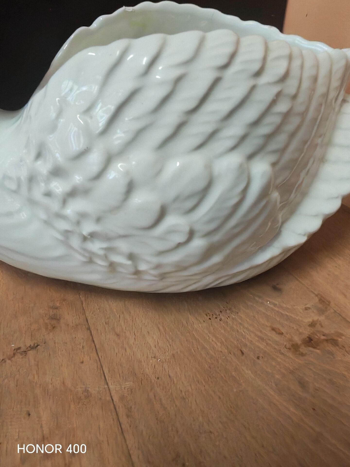 Vintage Italian ceramic swan planter pot