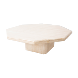 Large Vintage Travertine Coffee Table