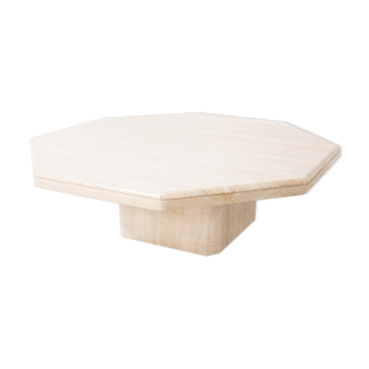 Large Vintage Travertine Coffee Table